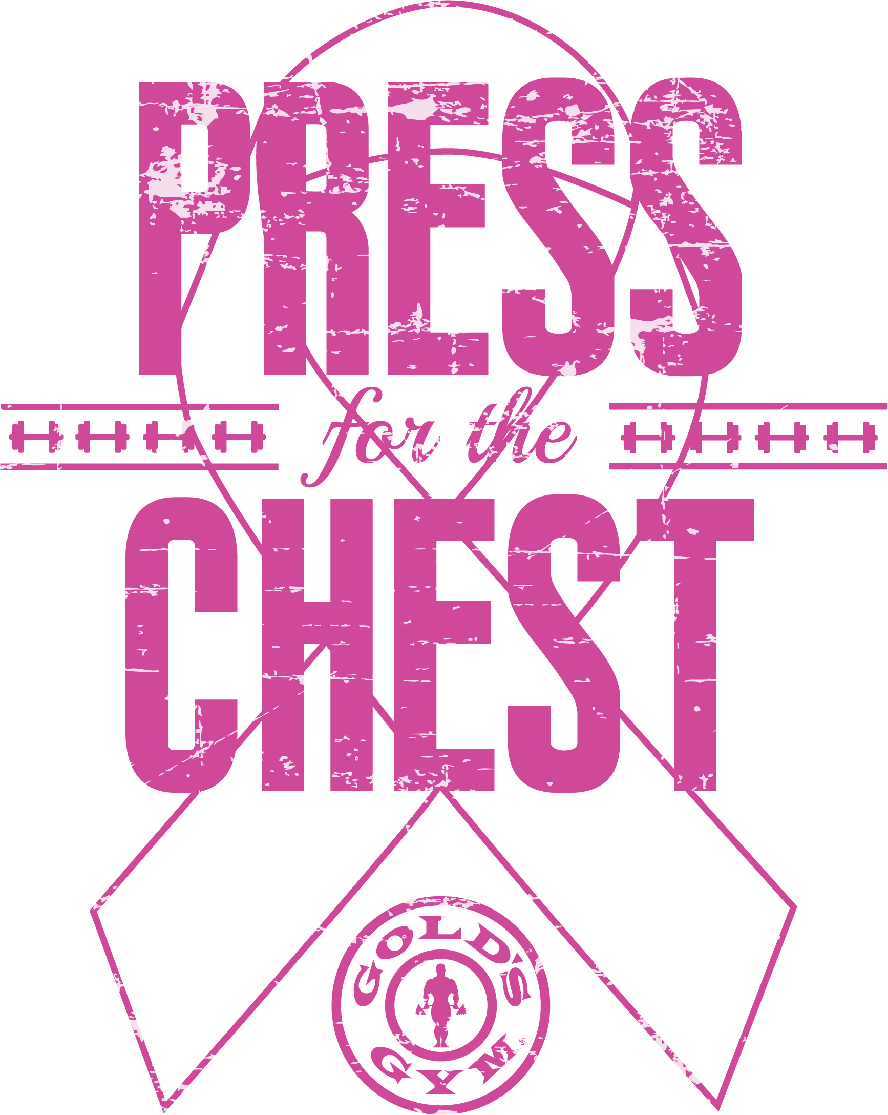 Press for the Chest Tshirt Design - Pink 5